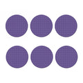 Purple Grey And White Tattersall Print Coaster Set