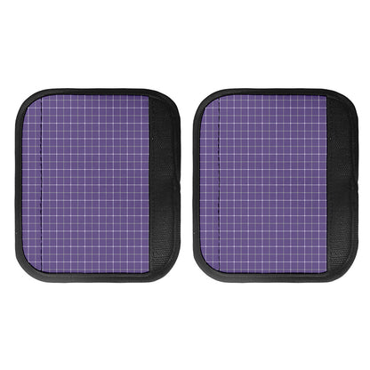Purple Grey And White Tattersall Print Handle Covers