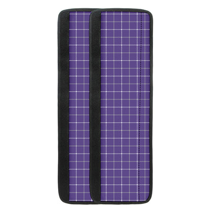 Purple Grey And White Tattersall Print Refrigerator Handle Covers