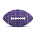 Purple Grey And White Tattersall Print Rugby Ball
