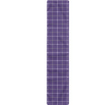 Purple Grey And White Tattersall Print Table Runner