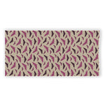 Purple Halloween Bat Pattern Print Beach Towel