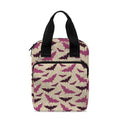 Purple Halloween Bat Pattern Print Bible Tote Bag