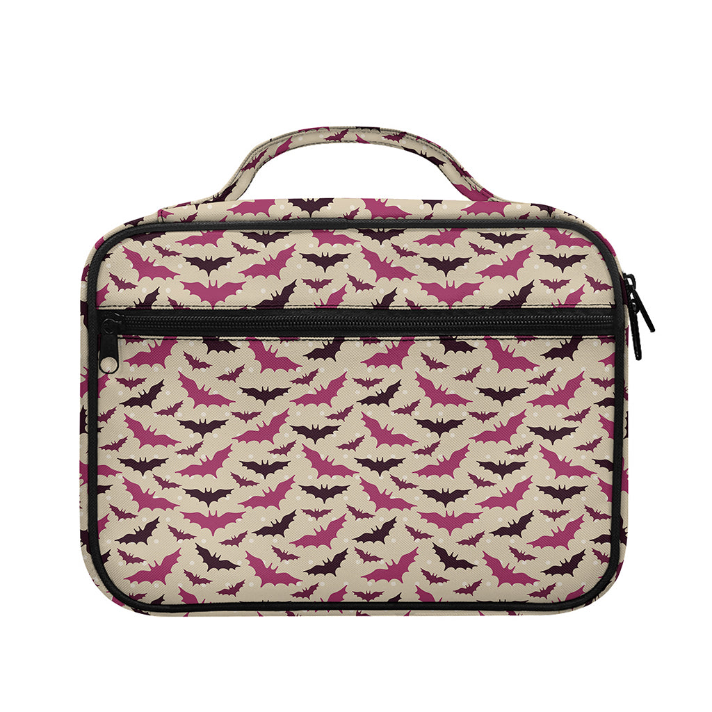 Purple Halloween Bat Pattern Print Briefcase Bible Bag