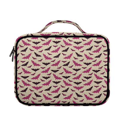 Purple Halloween Bat Pattern Print Briefcase Bible Bag
