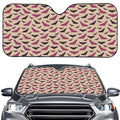 Purple Halloween Bat Pattern Print Car Windshield Sun Shade