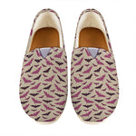Purple Halloween Bat Pattern Print Casual Shoes