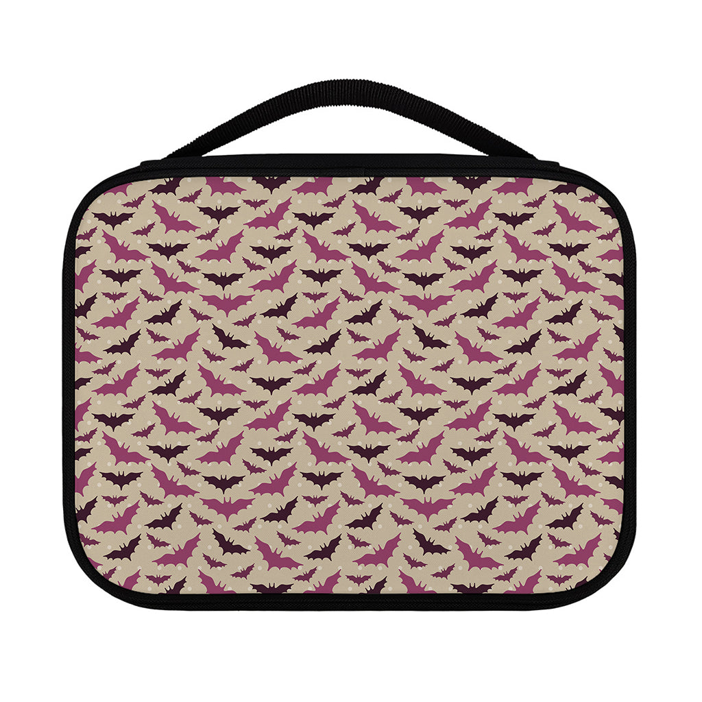 Purple Halloween Bat Pattern Print Classic Bible Case
