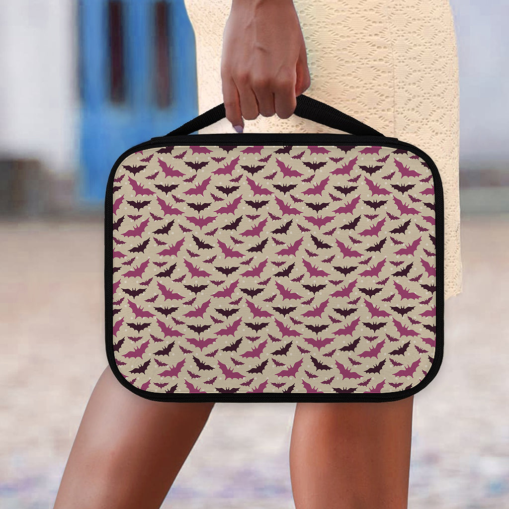 Purple Halloween Bat Pattern Print Classic Bible Case