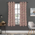 Purple Halloween Bat Pattern Print Grommet Curtain Panels