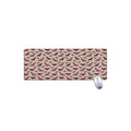 Purple Halloween Bat Pattern Print Extended Mouse Pad