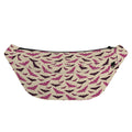 Purple Halloween Bat Pattern Print Fanny Pack