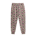 Purple Halloween Bat Pattern Print Sweatpants