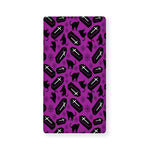 Purple Halloween Coffin Pattern Print Baby Crib Sheet