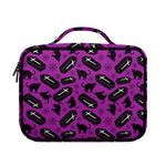 Purple Halloween Coffin Pattern Print Briefcase Bible Bag