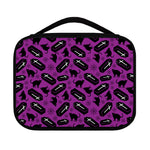 Purple Halloween Coffin Pattern Print Classic Bible Case
