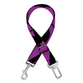 Purple Halloween Coffin Pattern Print Dog Seat Belt