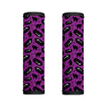Purple Halloween Coffin Pattern Print Handle Covers