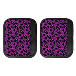 Purple Halloween Coffin Pattern Print Handle Covers