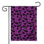 Purple Halloween Coffin Pattern Print House Flag