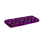 Purple Halloween Coffin Pattern Print Piano Keyboard Cover