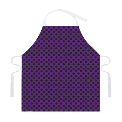 Purple Halloween Pattern Print Adjustable Apron