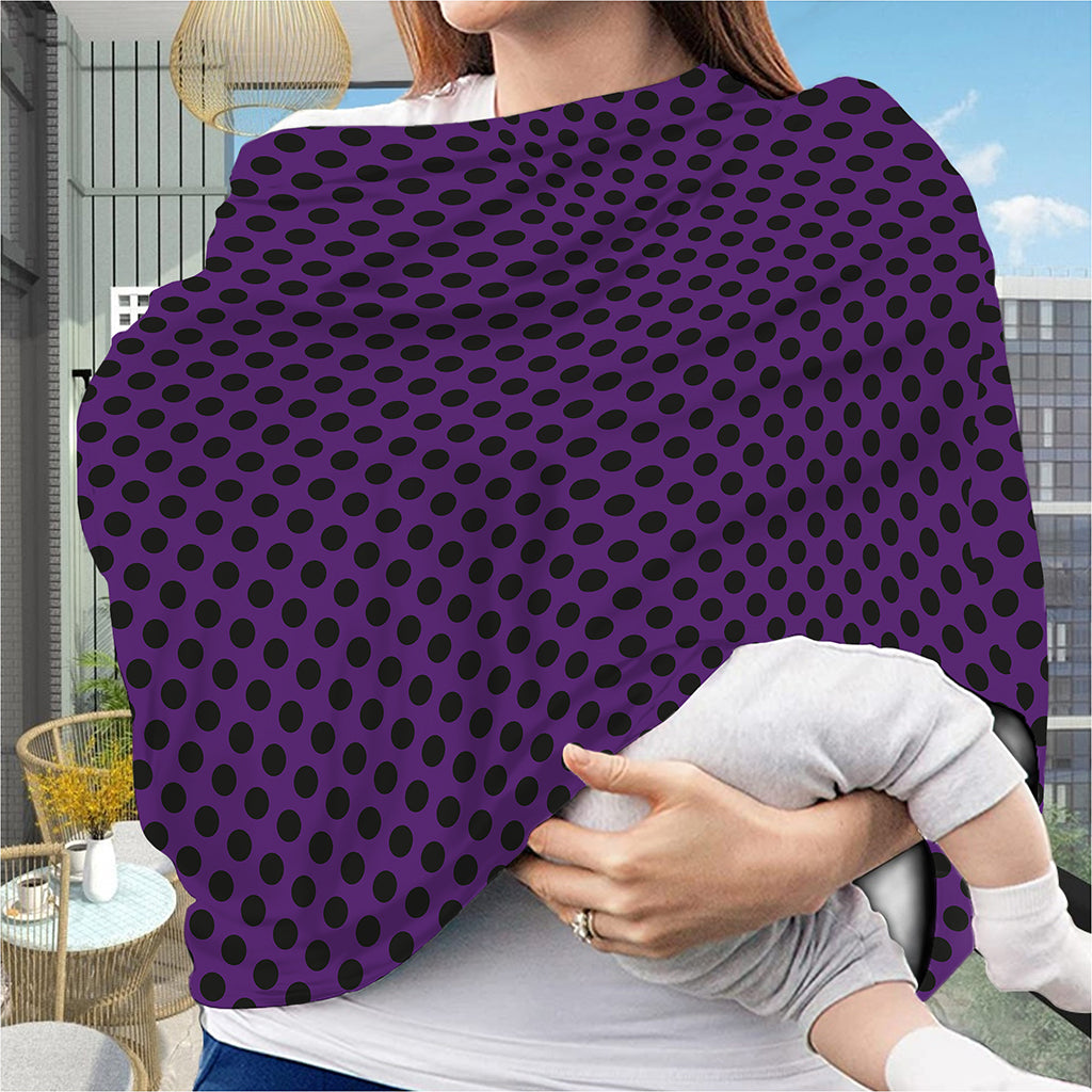 Purple Halloween Pattern Print Baby Seat Cover