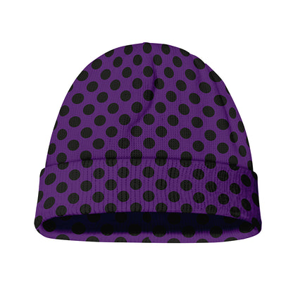 Purple Halloween Pattern Print Beanie