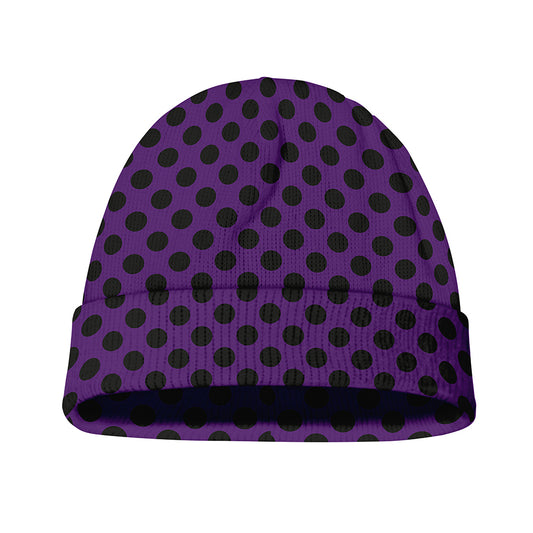 Purple Halloween Pattern Print Beanie