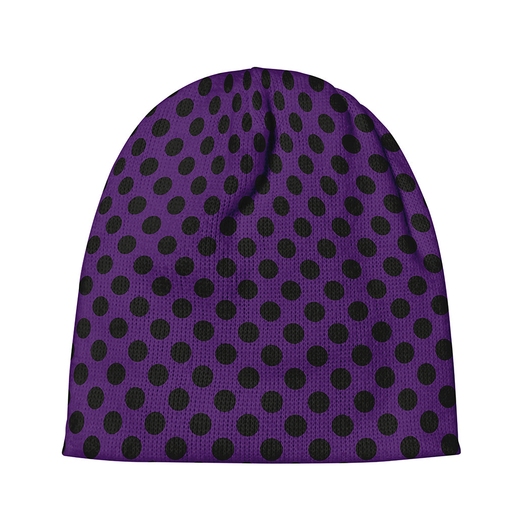 Purple Halloween Pattern Print Beanie