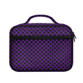 Purple Halloween Pattern Print Briefcase Bible Bag