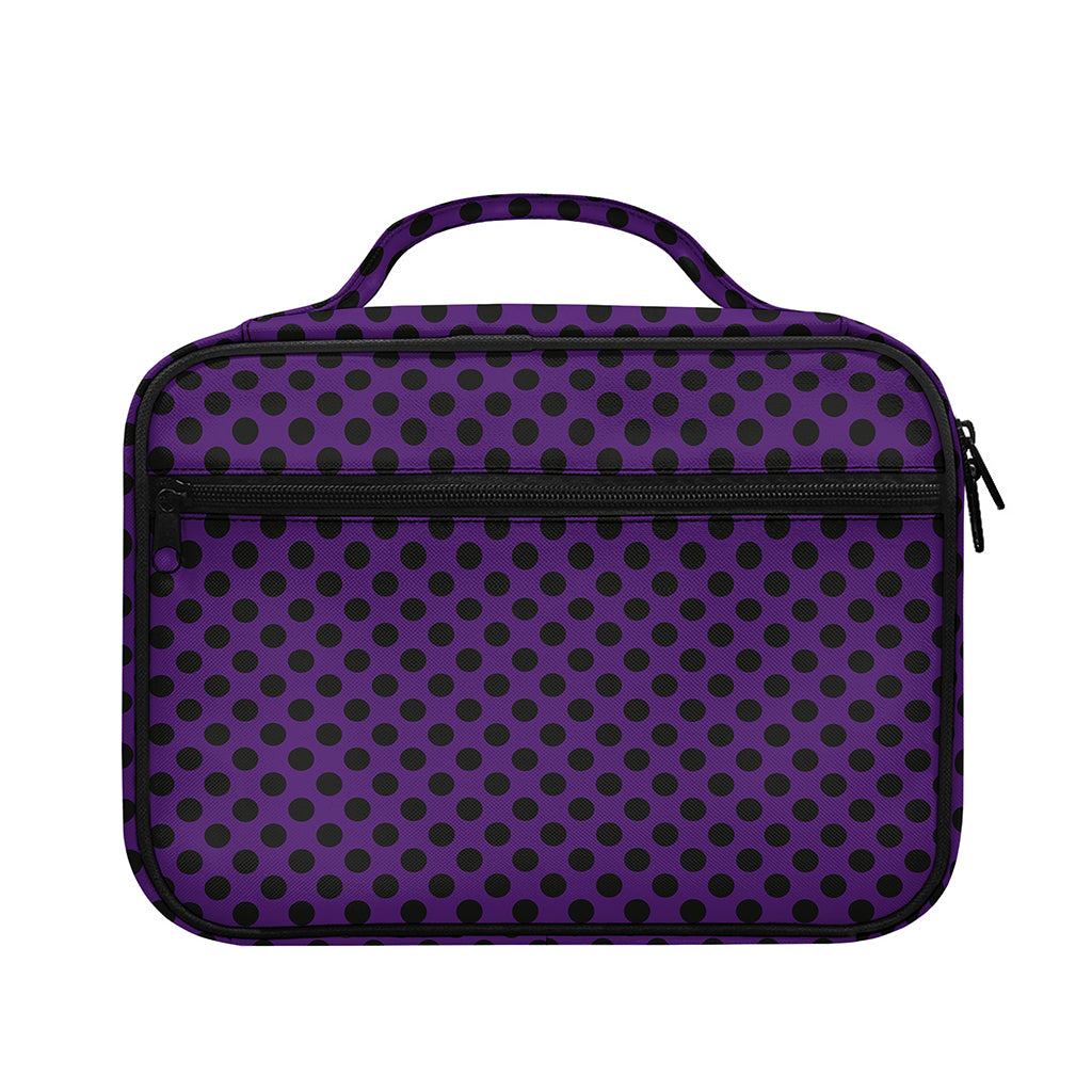 Purple Halloween Pattern Print Briefcase Bible Bag