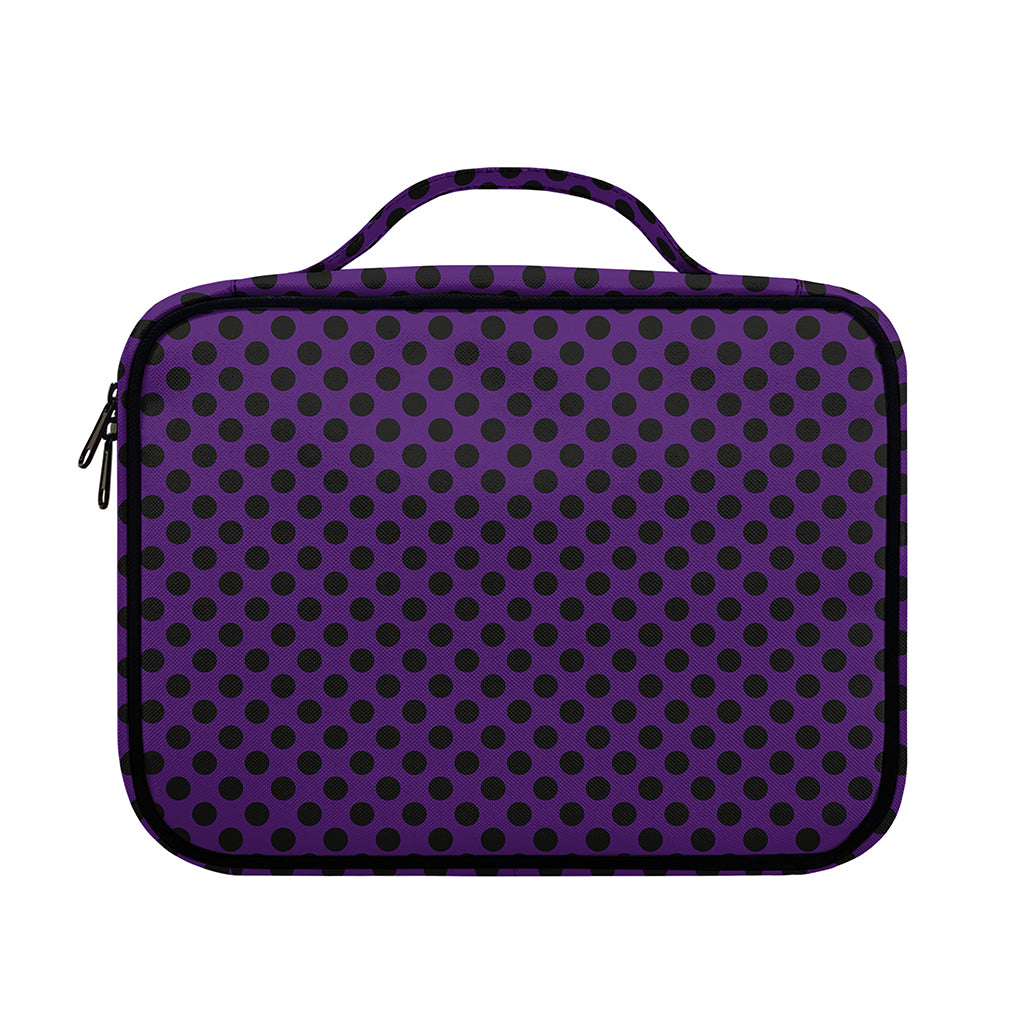 Purple Halloween Pattern Print Briefcase Bible Bag