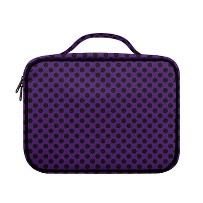 Purple Halloween Pattern Print Briefcase Bible Bag