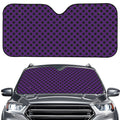 Purple Halloween Pattern Print Car Windshield Sun Shade