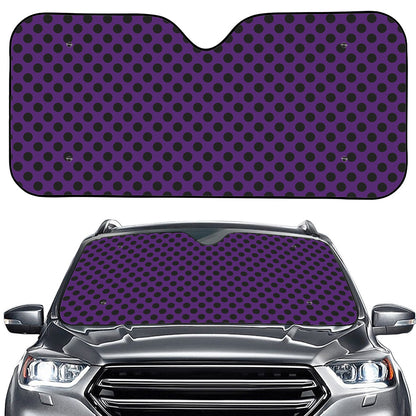 Purple Halloween Pattern Print Car Windshield Sun Shade