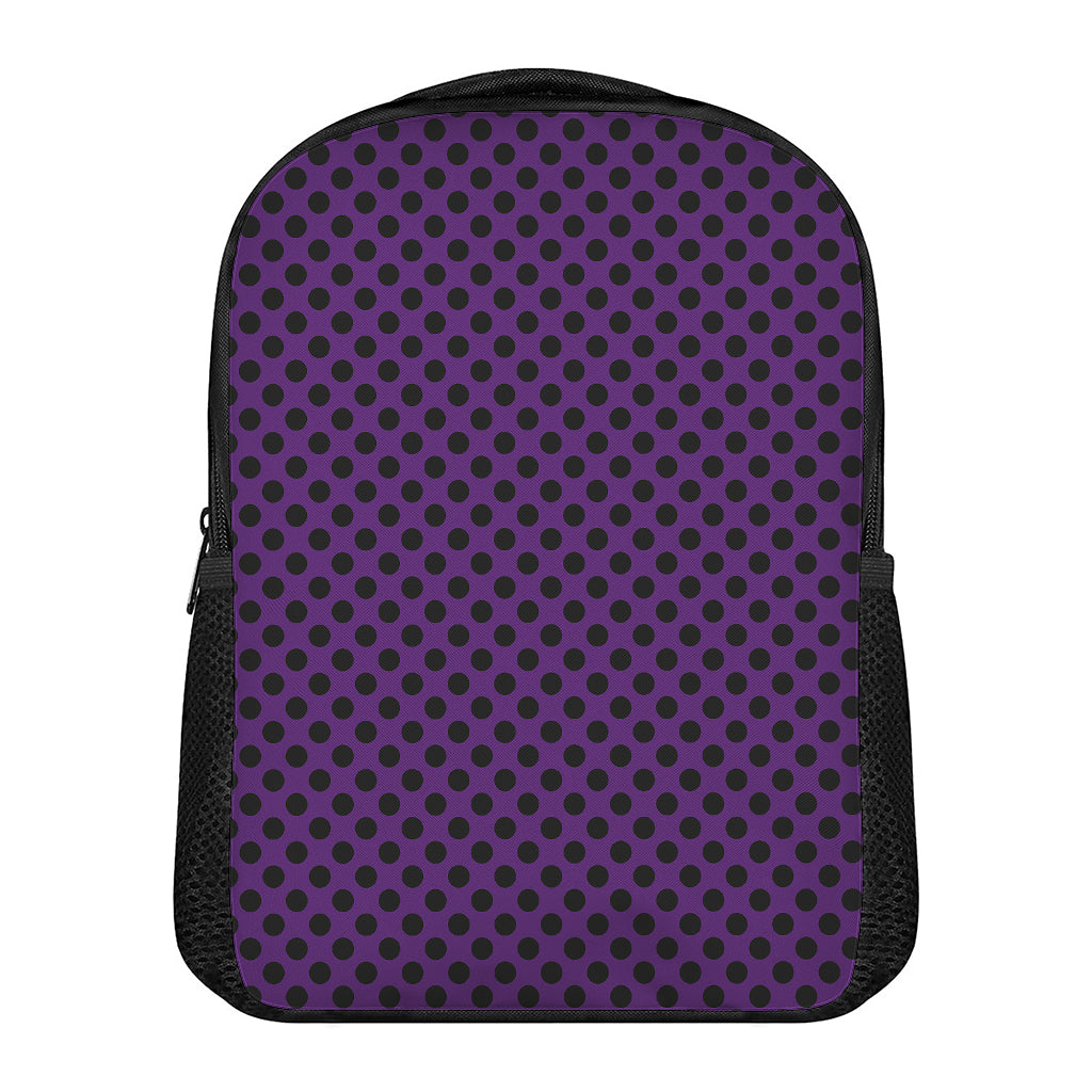Purple Halloween Pattern Print Casual Backpack