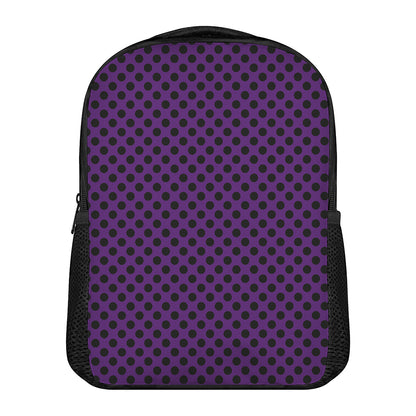 Purple Halloween Pattern Print Casual Backpack