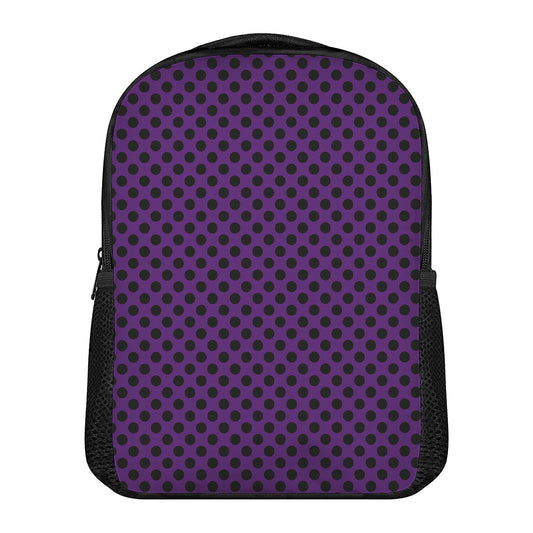 Purple Halloween Pattern Print Casual Backpack