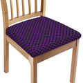 Purple Halloween Pattern Print Chair Cushion Cover