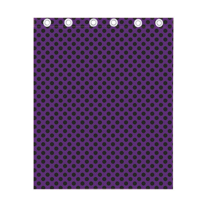 Purple Halloween Pattern Print Curtain