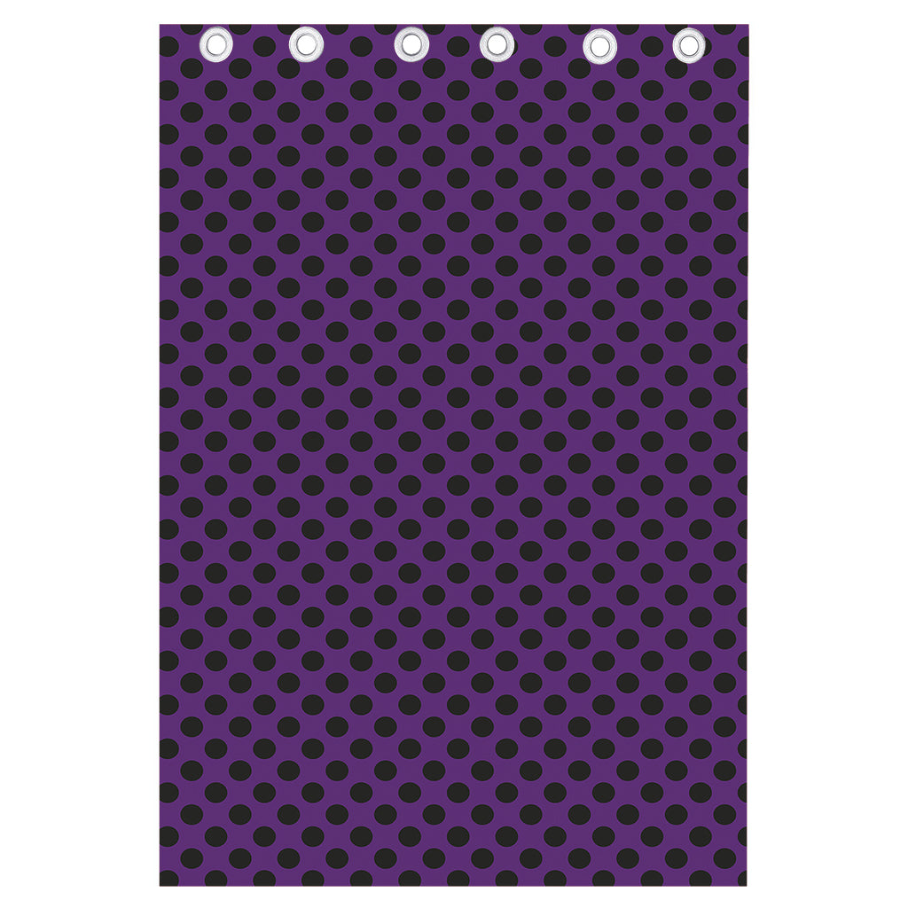 Purple Halloween Pattern Print Curtain