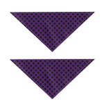 Purple Halloween Pattern Print Dog Bandana
