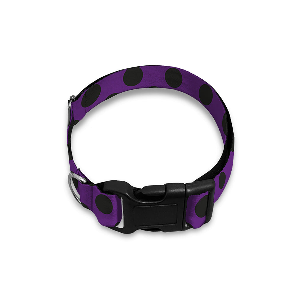 Purple Halloween Pattern Print Dog Collar