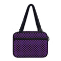 Purple Halloween Pattern Print Double Strap Bible Bag