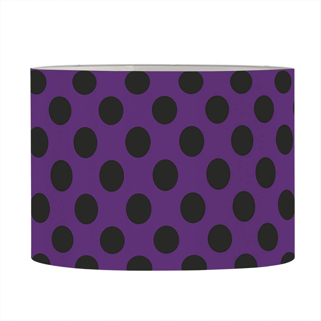 Purple Halloween Pattern Print Drum Lamp Shade