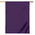 Purple Halloween Pattern Print House Flag