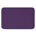 Purple Halloween Pattern Print Indoor Door Mat