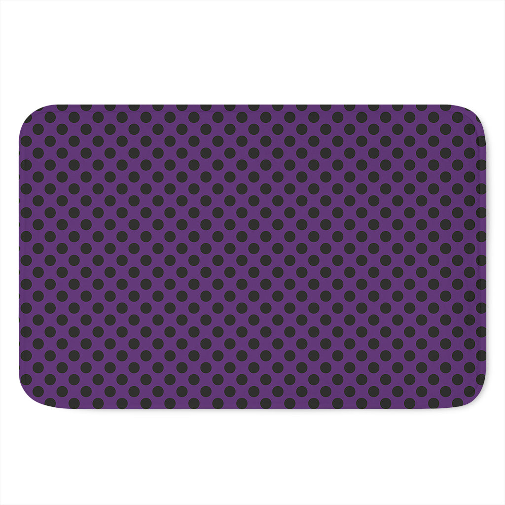 Purple Halloween Pattern Print Indoor Door Mat