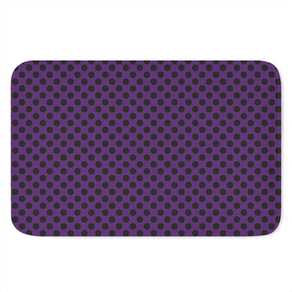Purple Halloween Pattern Print Indoor Door Mat
